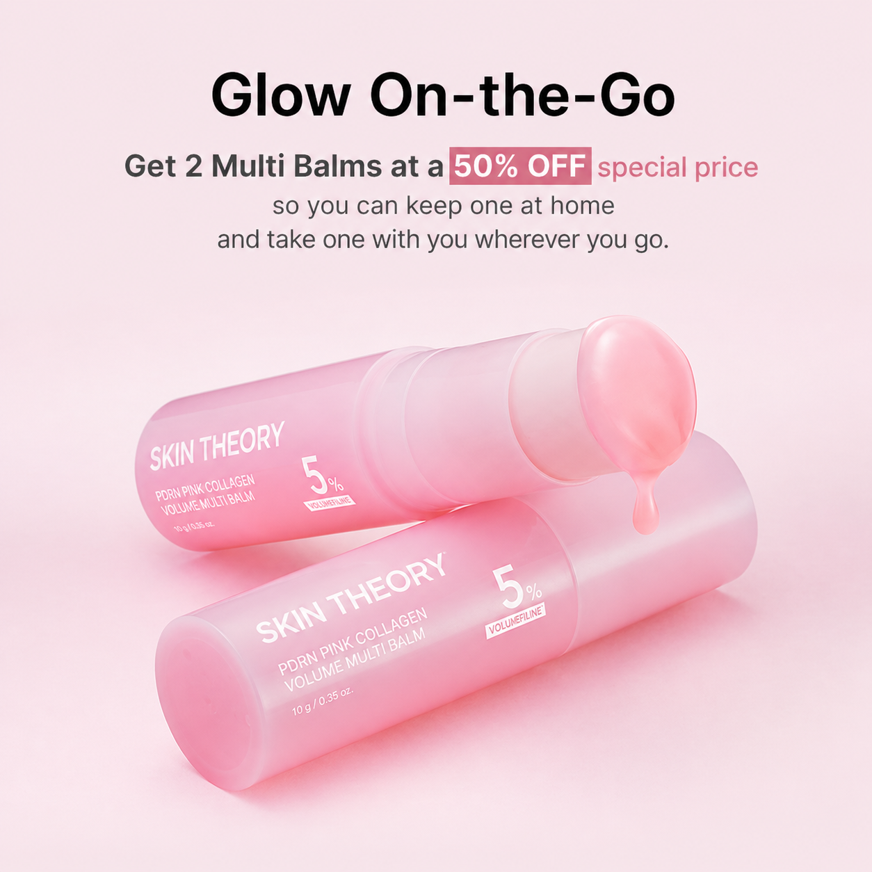 SkinTheory™  Pink Collagen Volume Multi Balm | All In One Volufiline